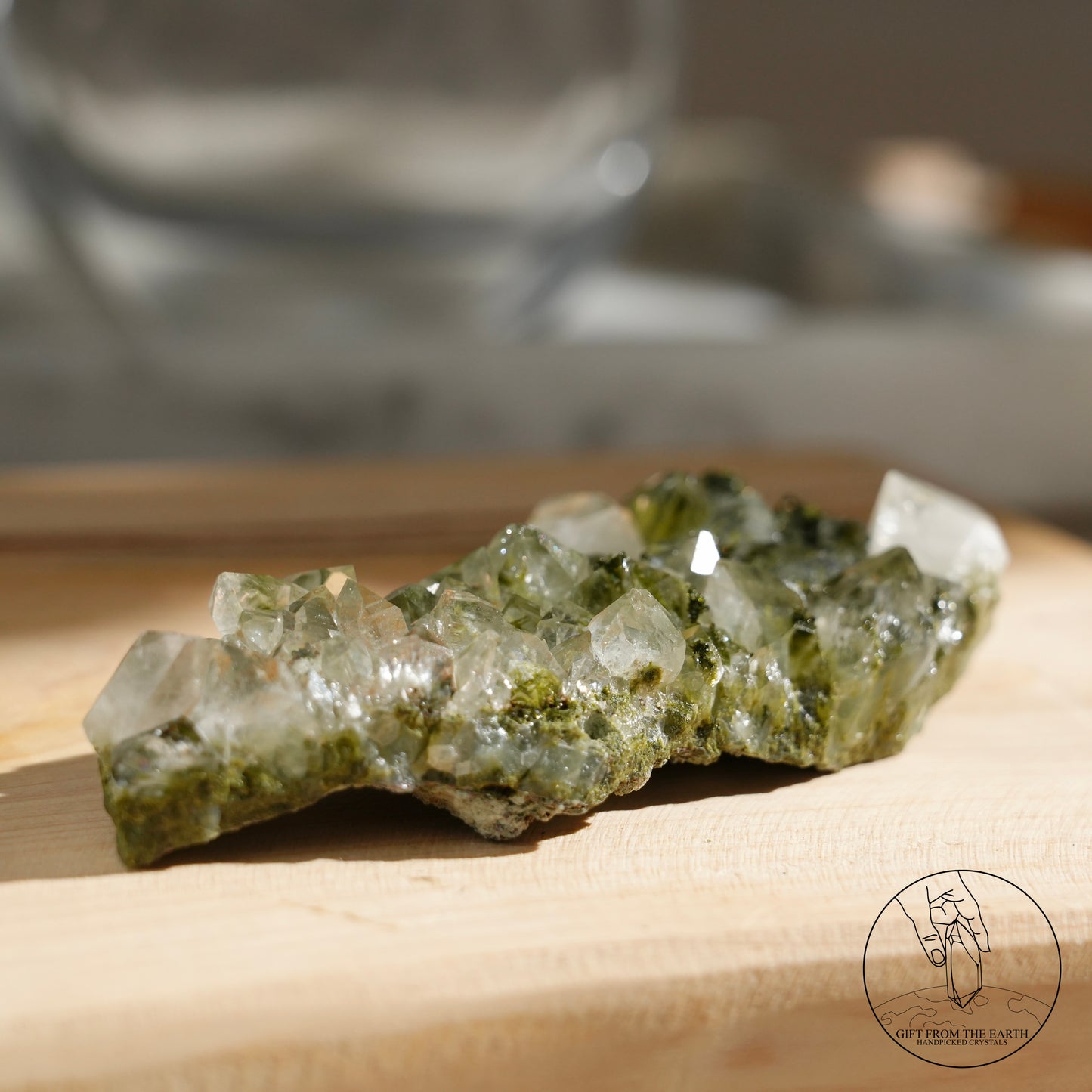 Turkish epidote in quartz