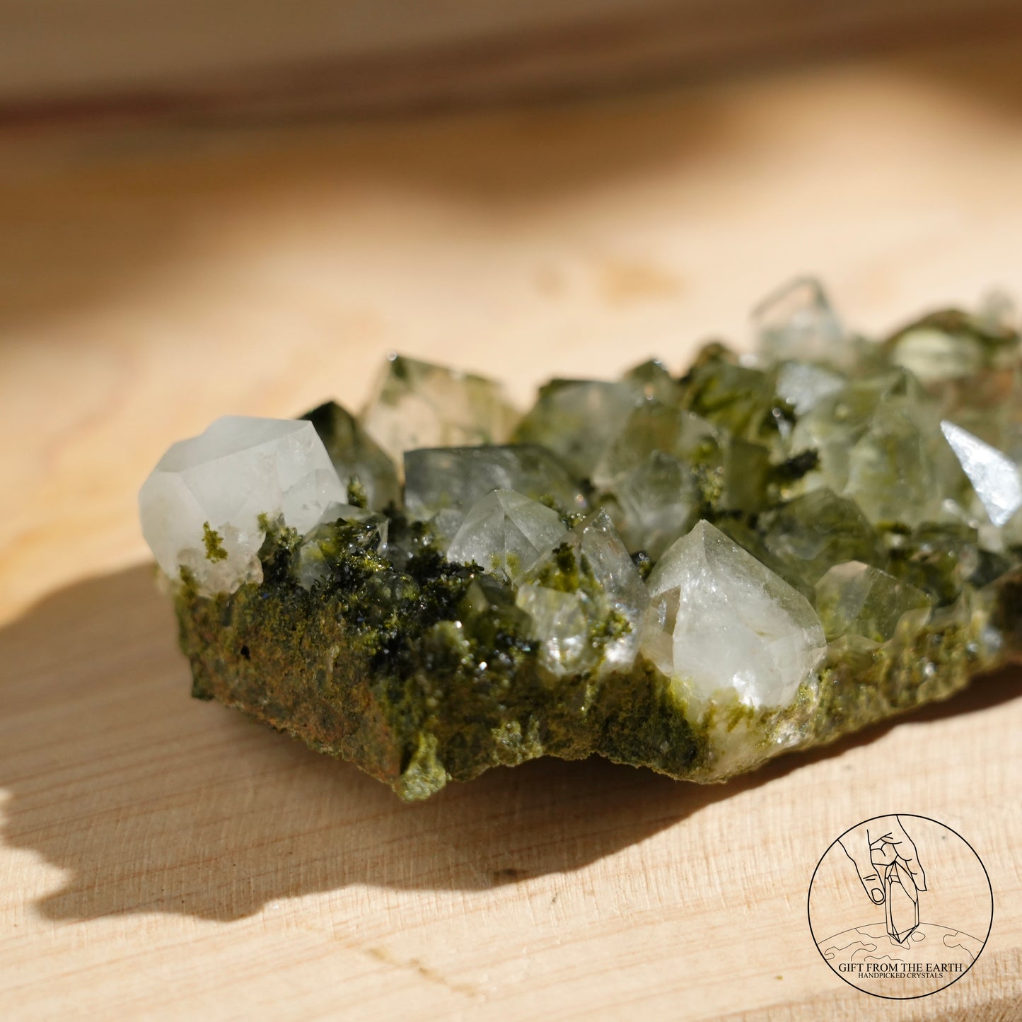 Turkish epidote in quartz
