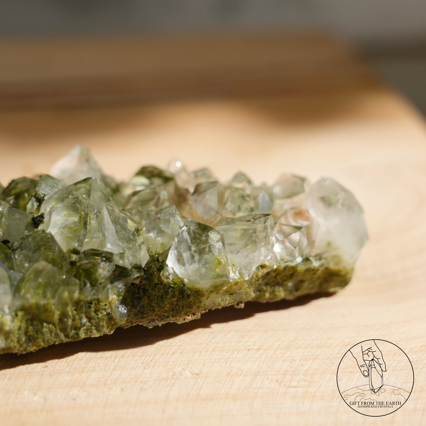 Turkish epidote in quartz