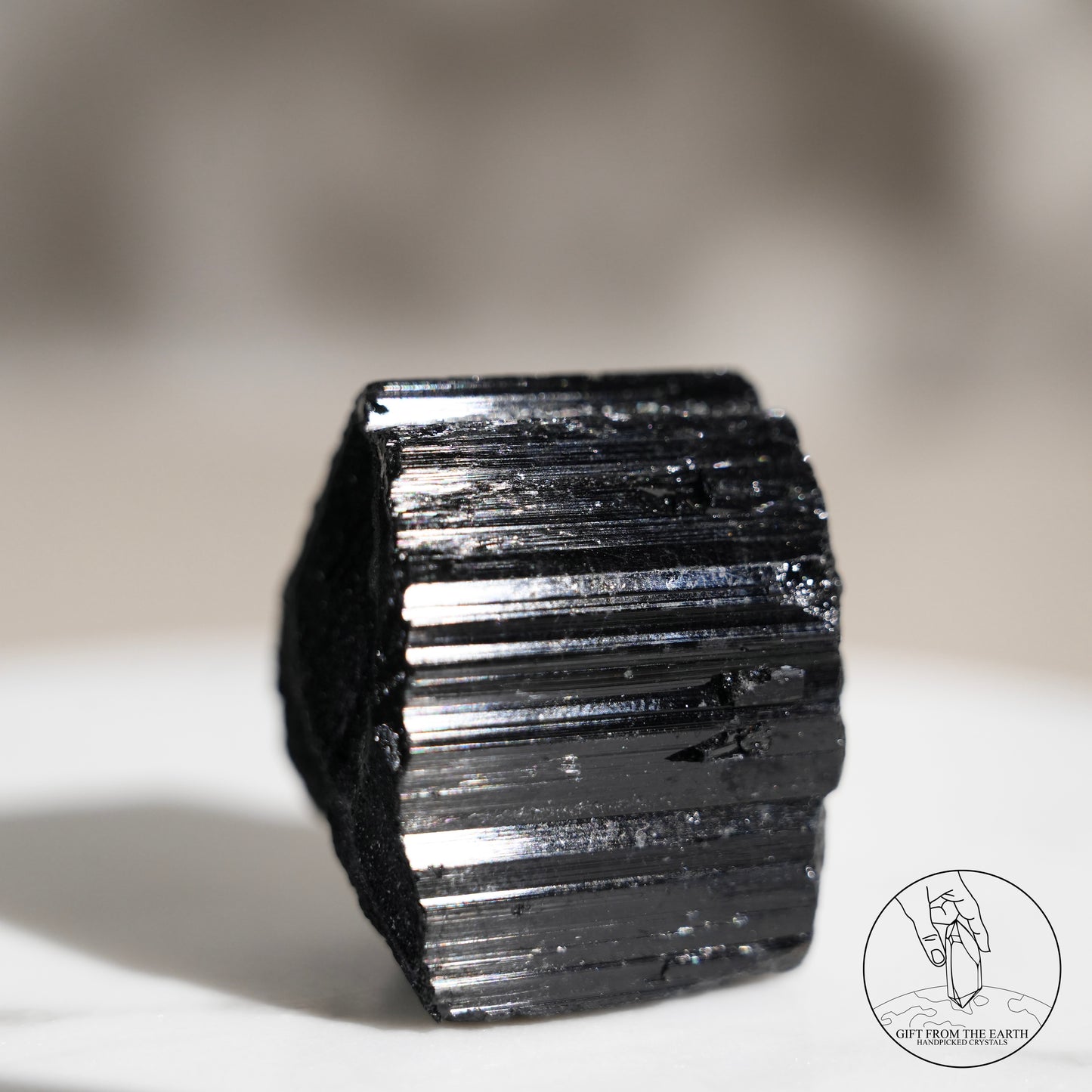 Mozambique lustrous black tourmaline 