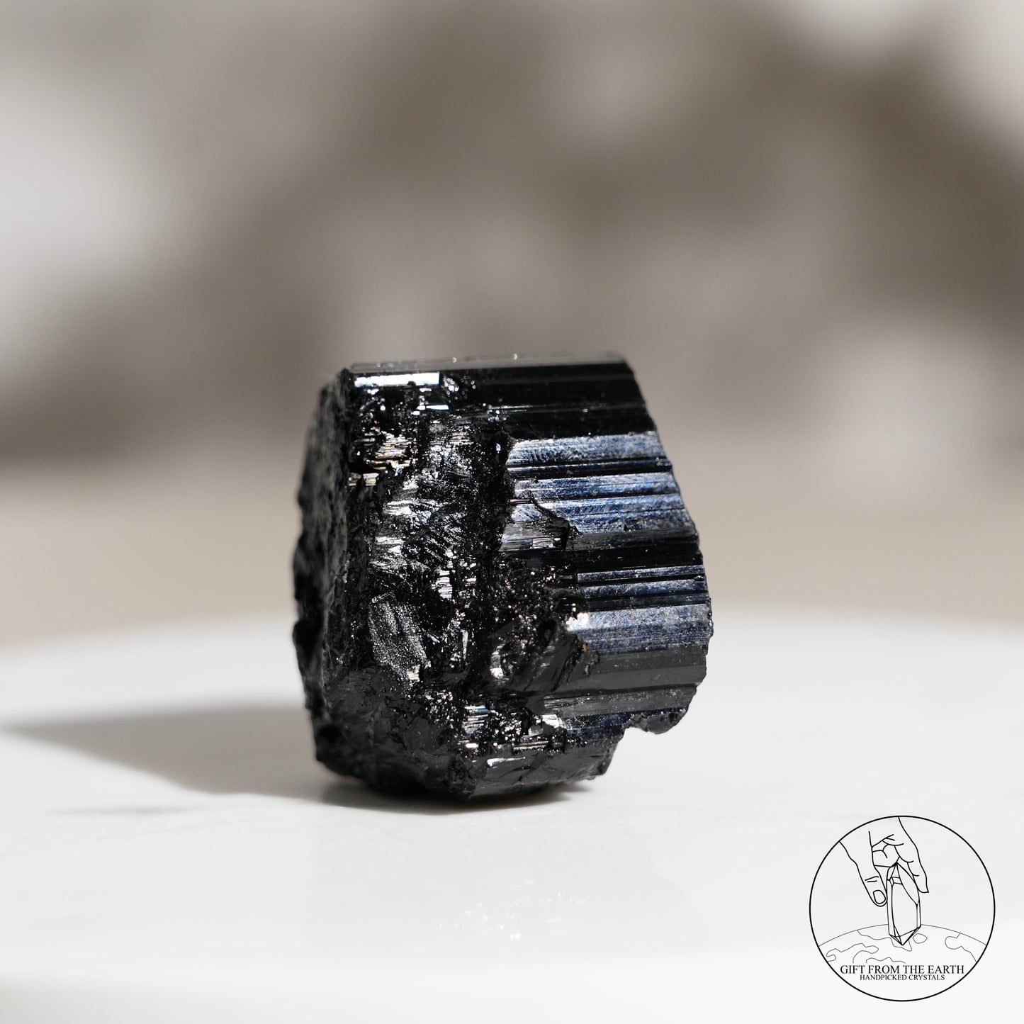 Mozambique lustrous black tourmaline 