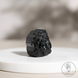 Glossy Black Tourmaline Raw Stone
