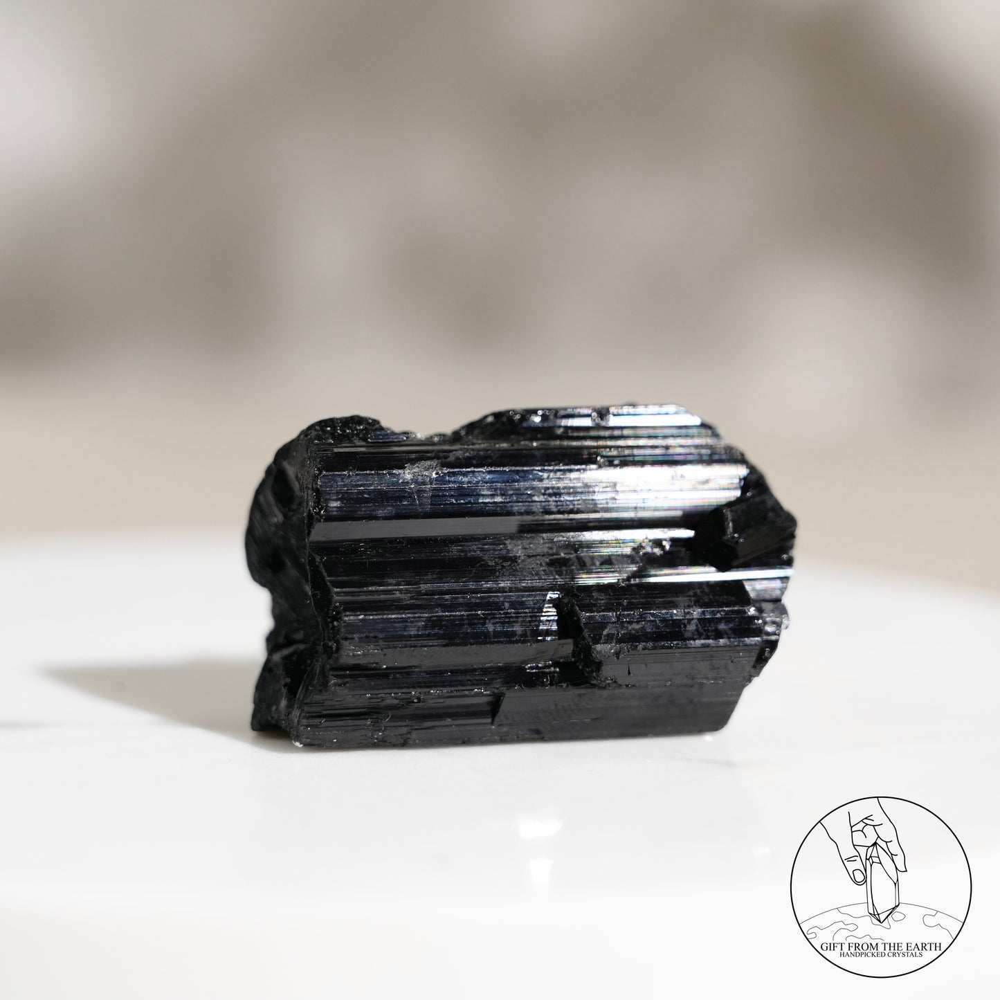 Mozambique lustrous black tourmaline 