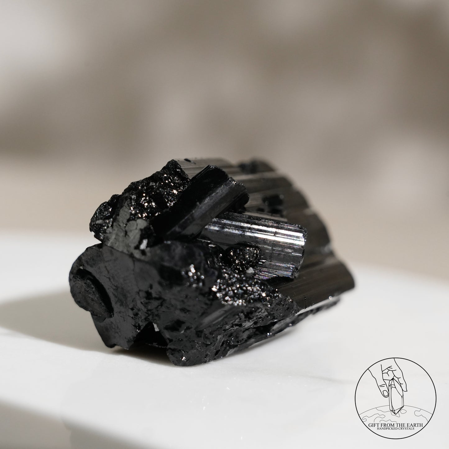 Mozambique lustrous black tourmaline 