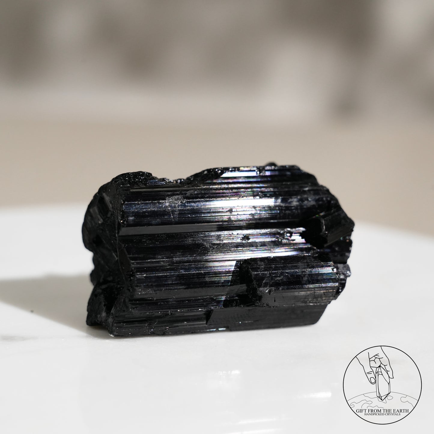 Mozambique lustrous black tourmaline 