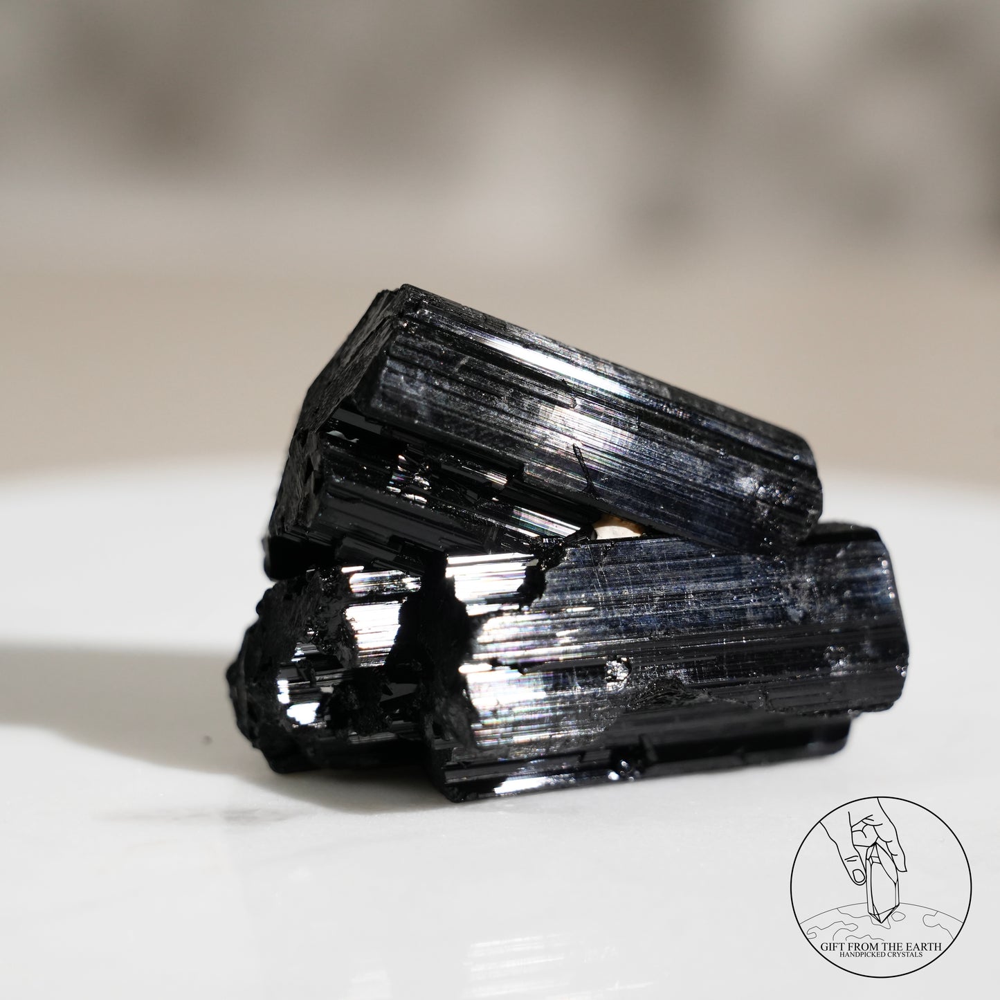 Mozambique lustrous black tourmaline 