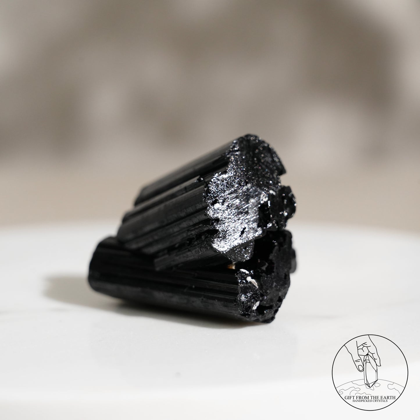 Mozambique lustrous black tourmaline 