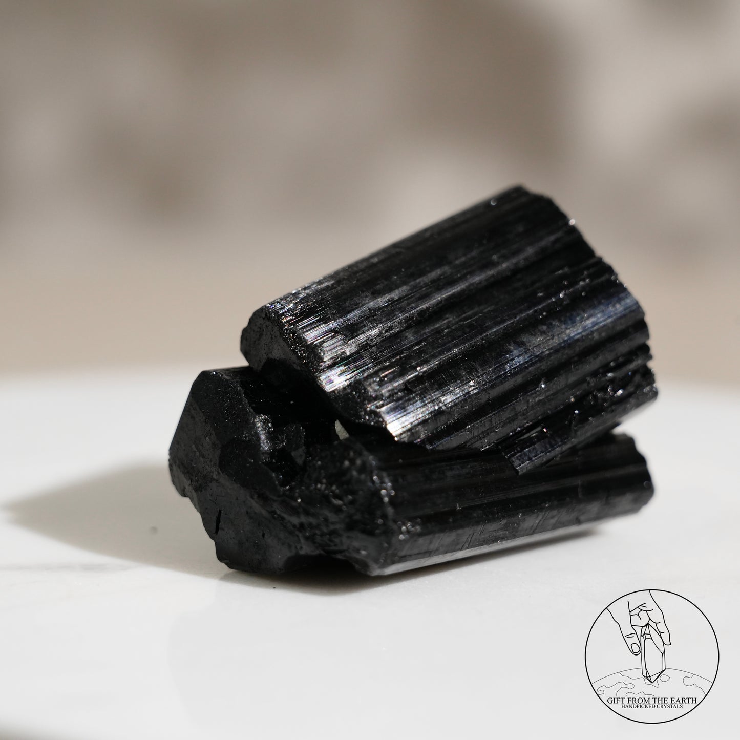Mozambique lustrous black tourmaline 