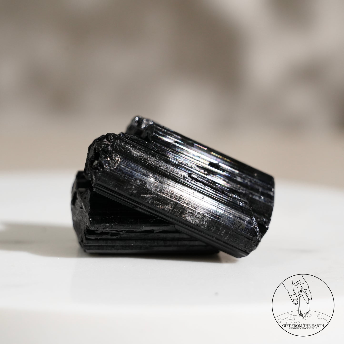 Mozambique lustrous black tourmaline 