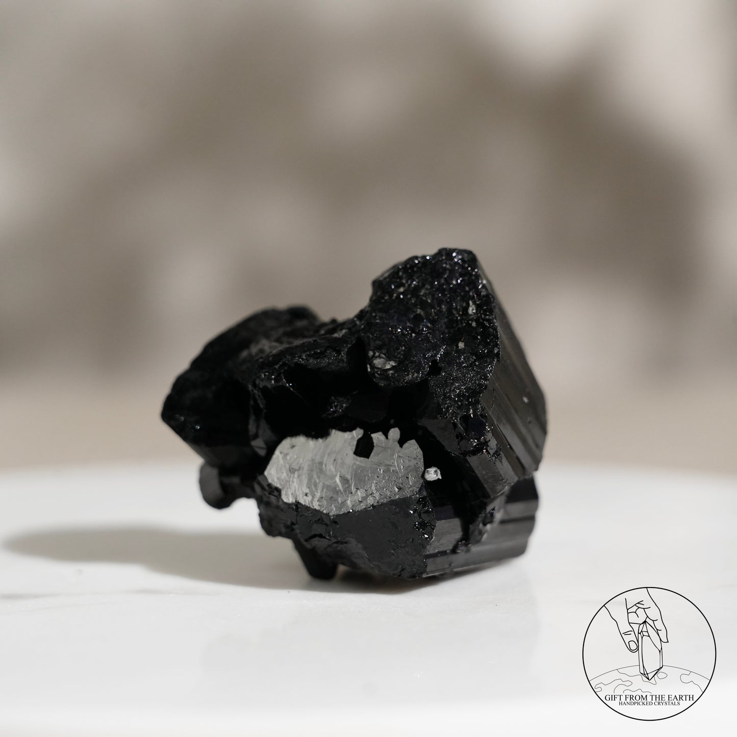 Mozambique lustrous black tourmaline 