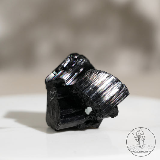 Mozambique lustrous black tourmaline 