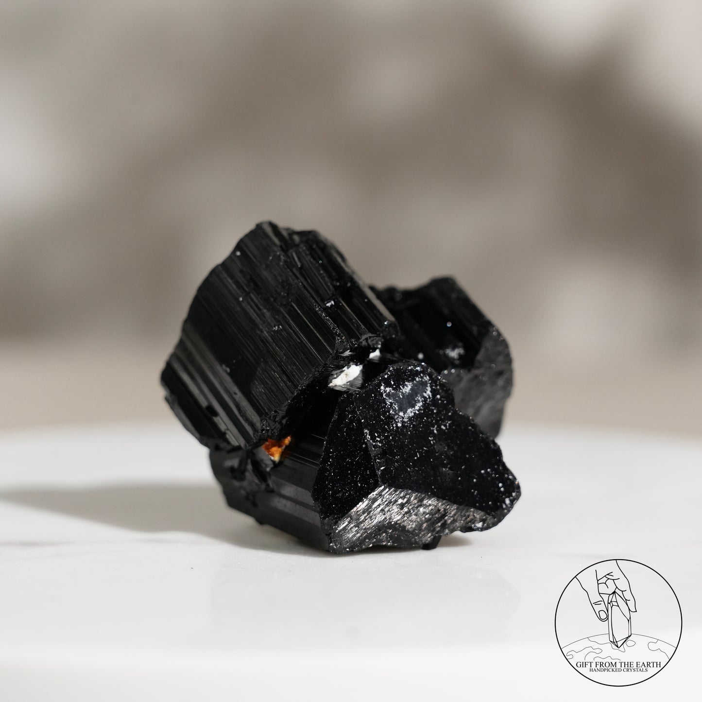 Mozambique lustrous black tourmaline 