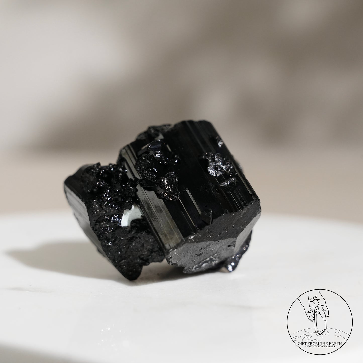 Mozambique lustrous black tourmaline 