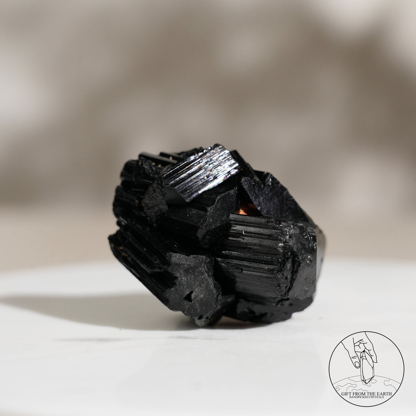 Mozambique lustrous black tourmaline 