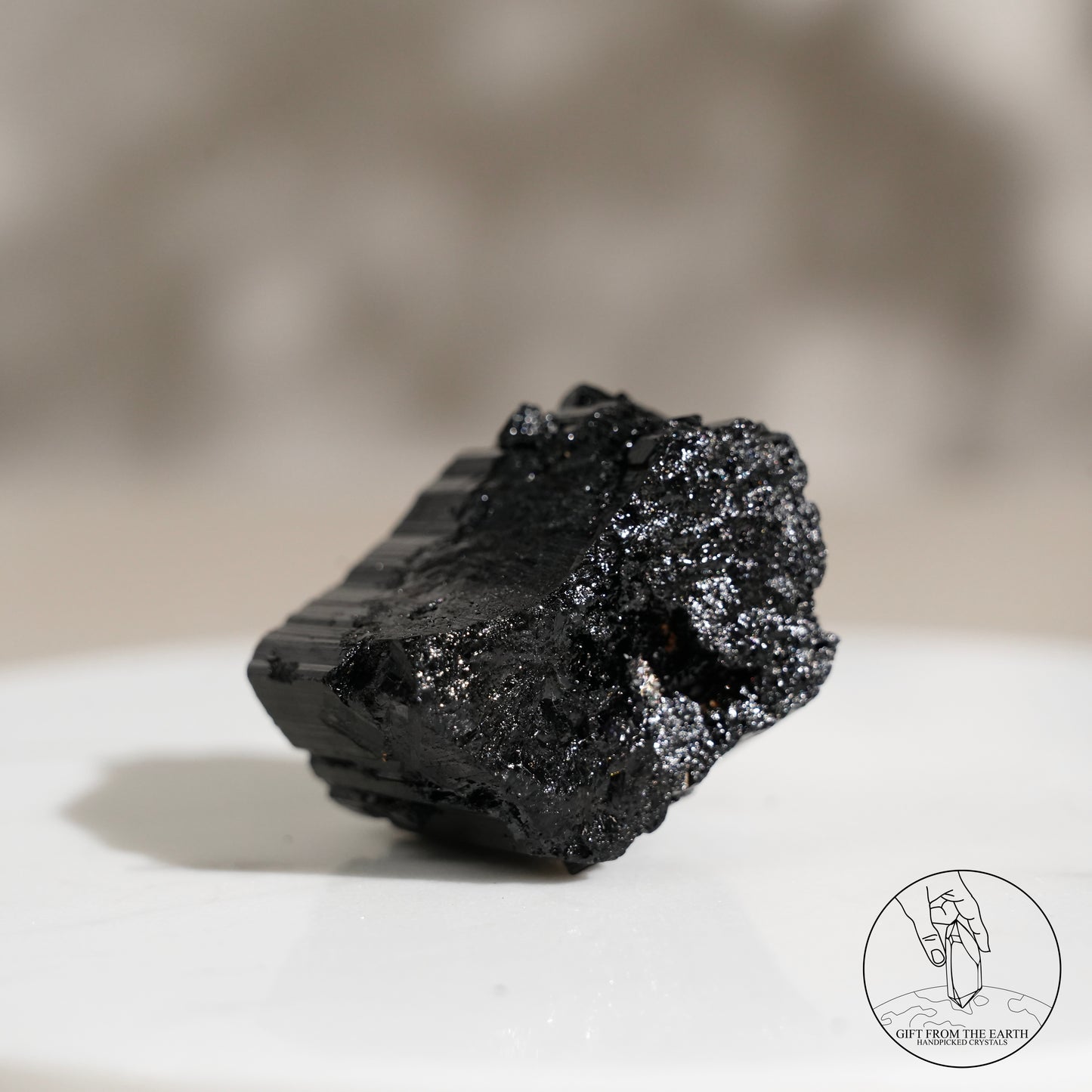 Mozambique lustrous black tourmaline 