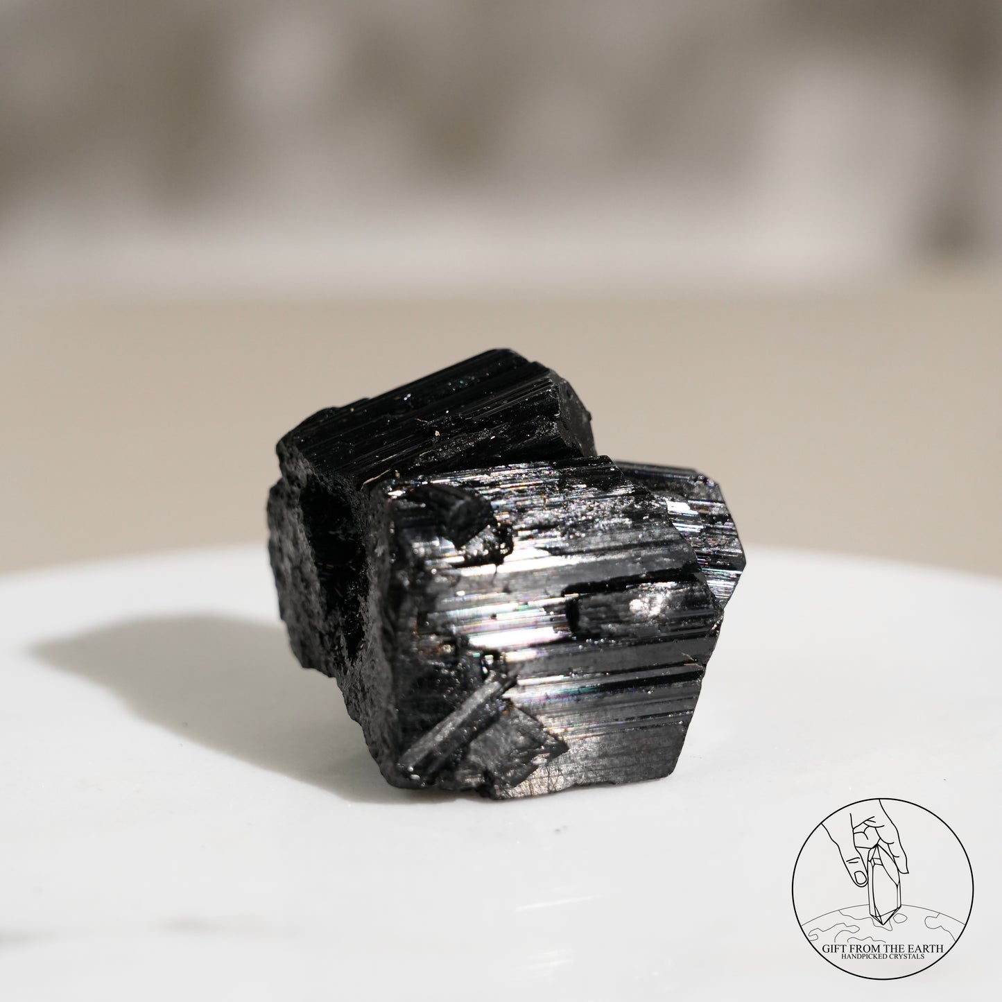 Mozambique lustrous black tourmaline 