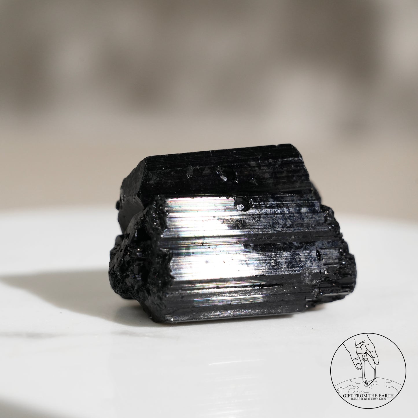 Mozambique lustrous black tourmaline 