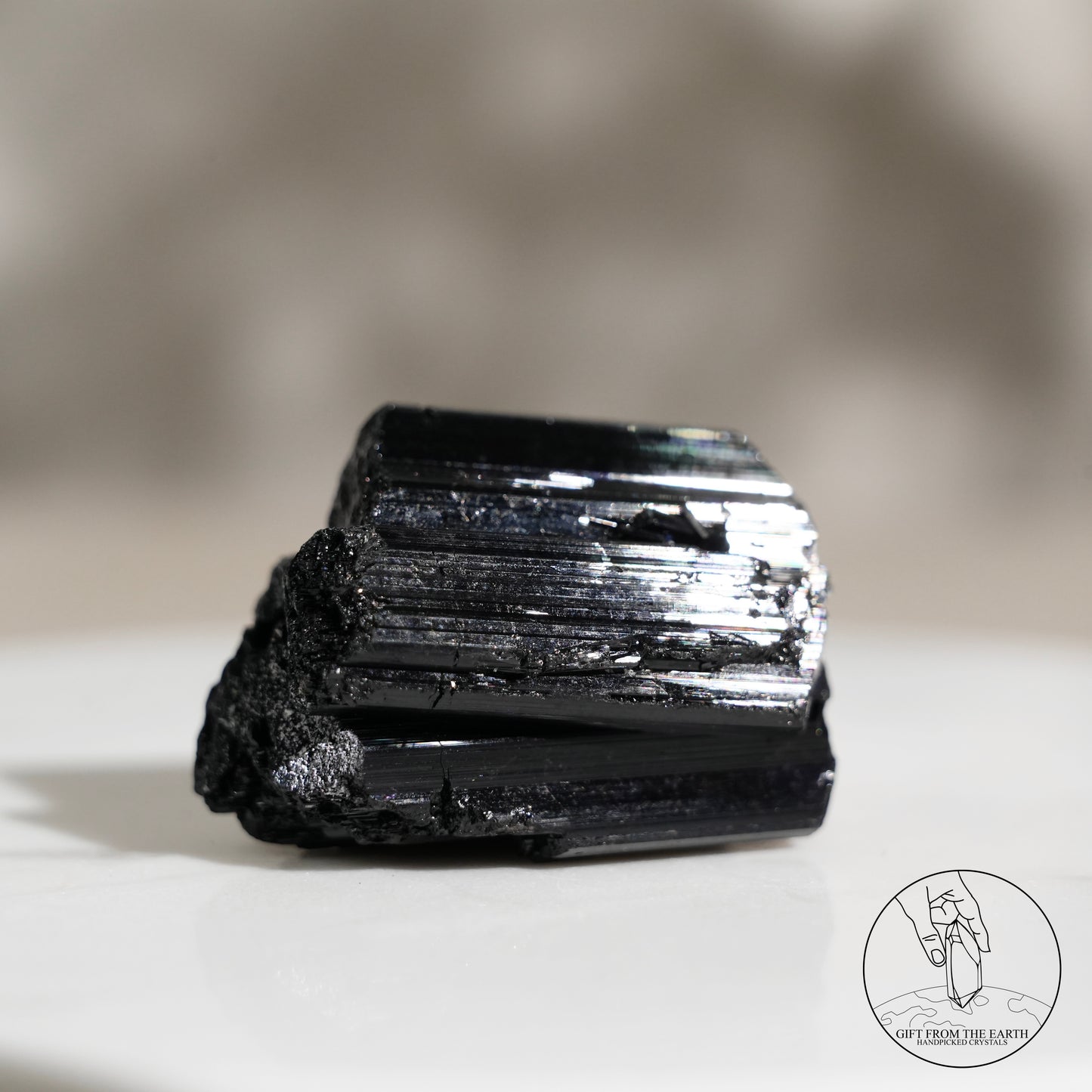Mozambique lustrous black tourmaline 