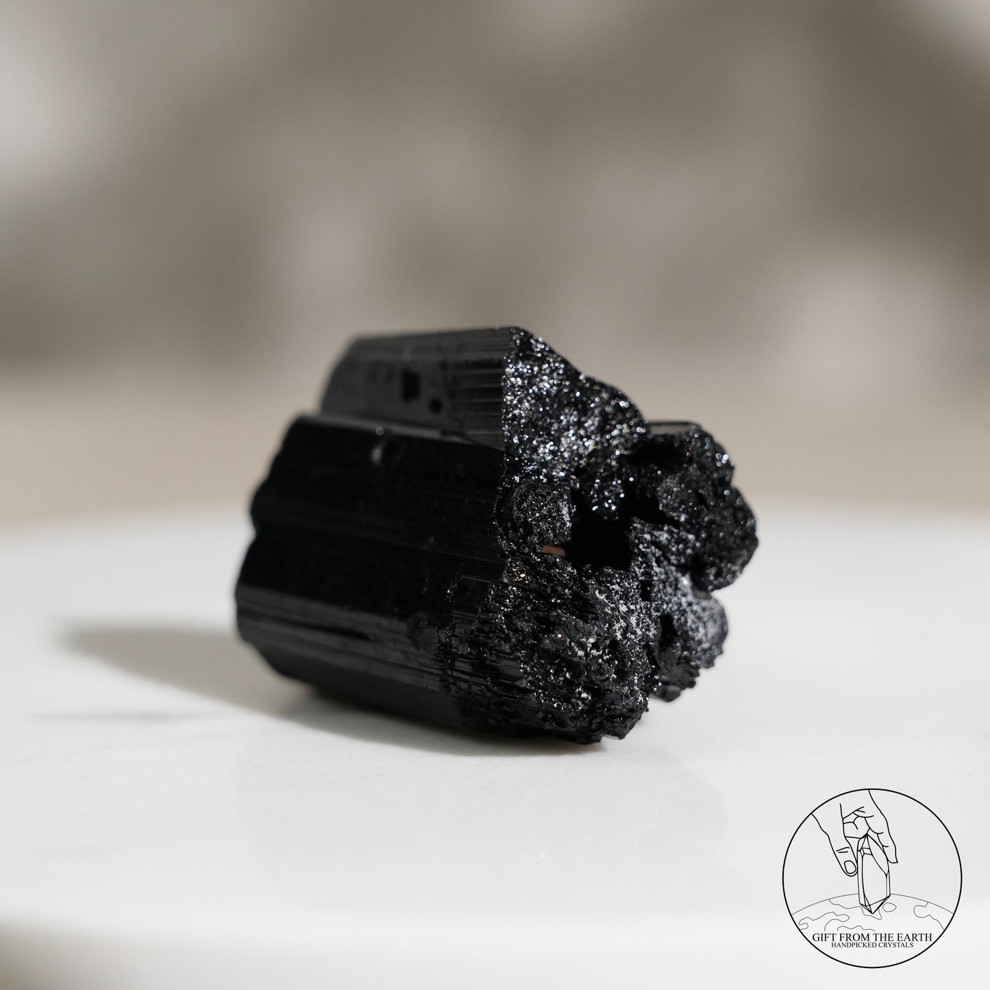 Mozambique lustrous black tourmaline 