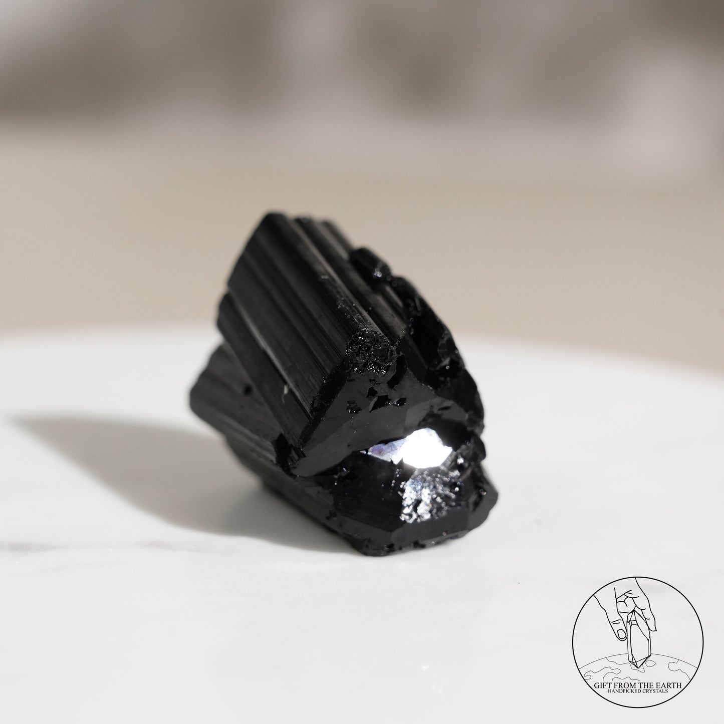 Mozambique lustrous black tourmaline 