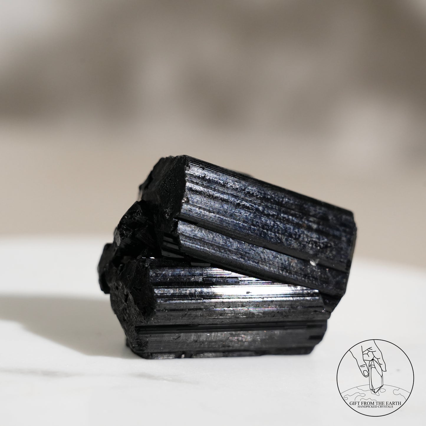 Mozambique lustrous black tourmaline 