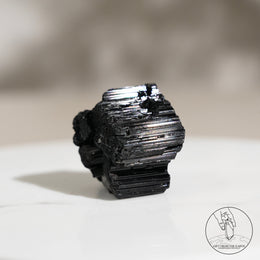 Glossy Black Tourmaline Raw Stone