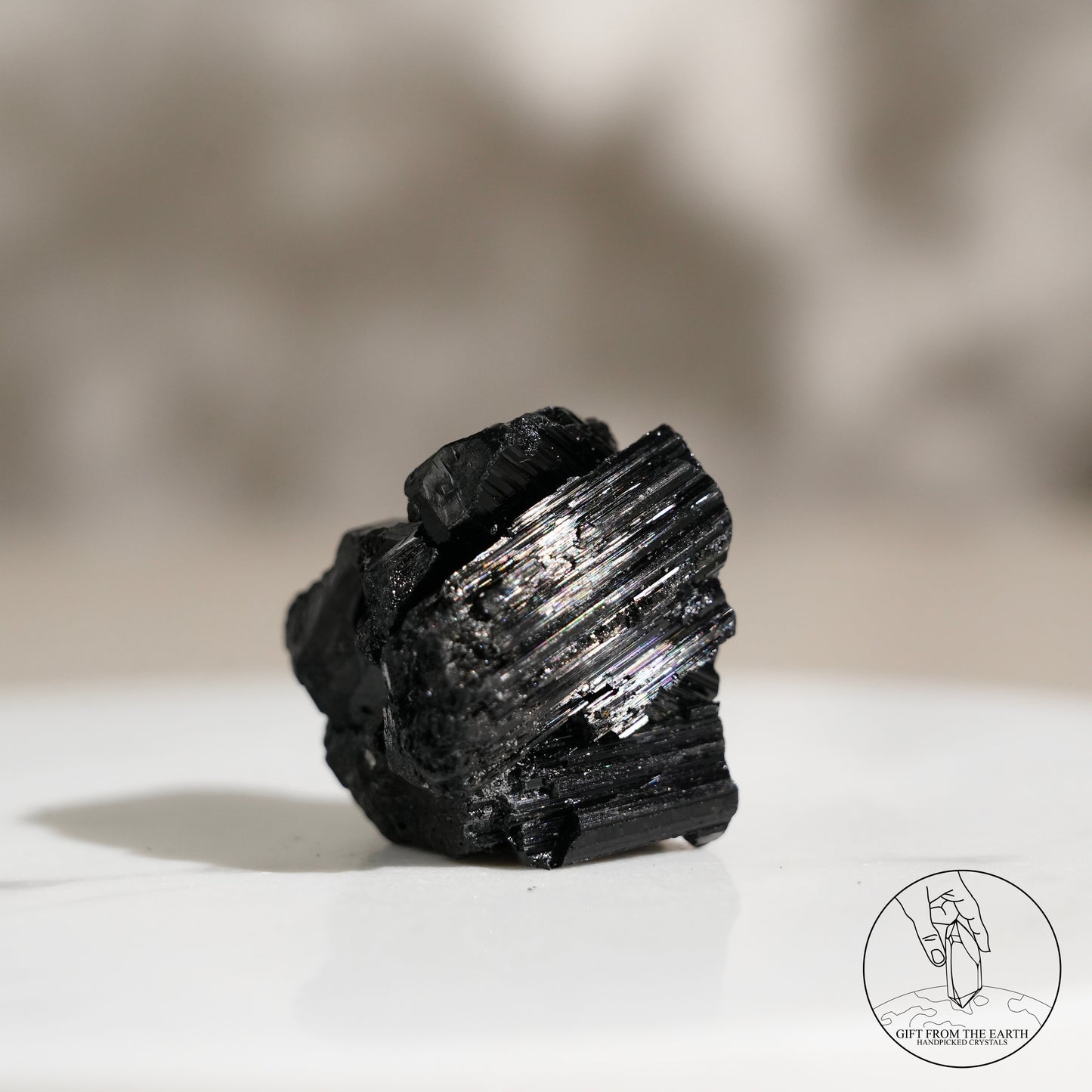 莫桑比克亮面黑碧璽原石