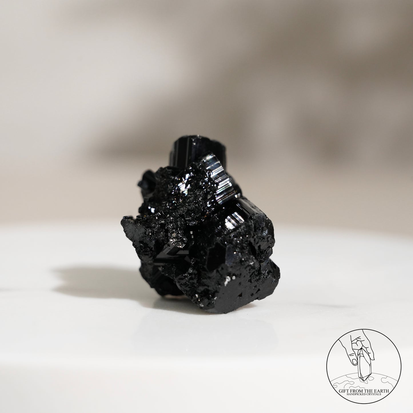 Mozambique lustrous black tourmaline 