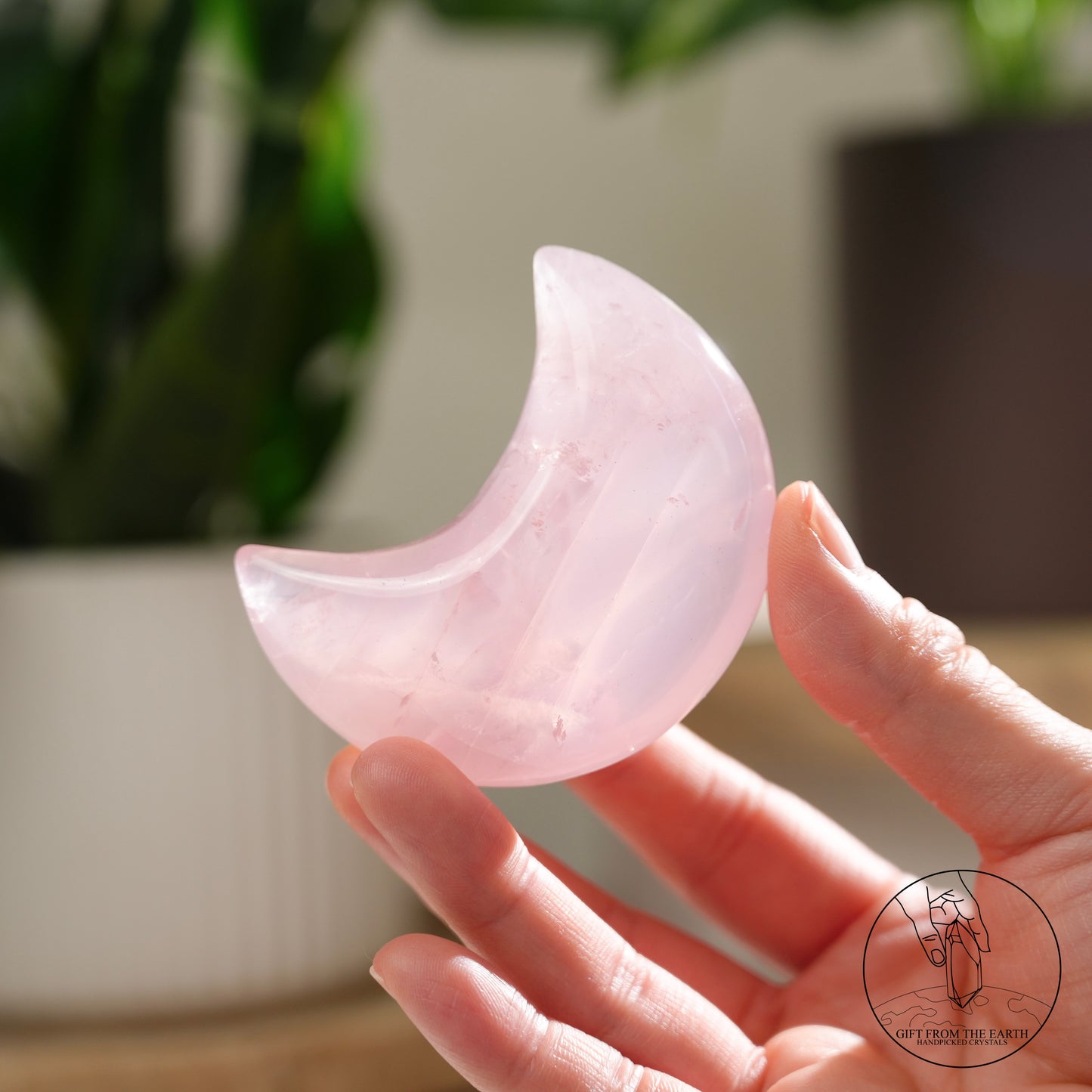 莫桑比克星光粉晶月亮