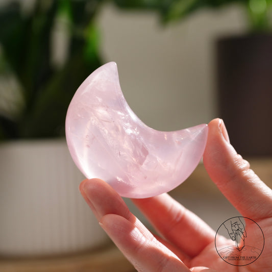 莫桑比克星光粉晶月亮