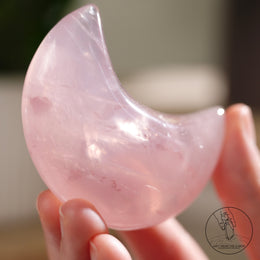 莫桑比克星光粉晶月亮
