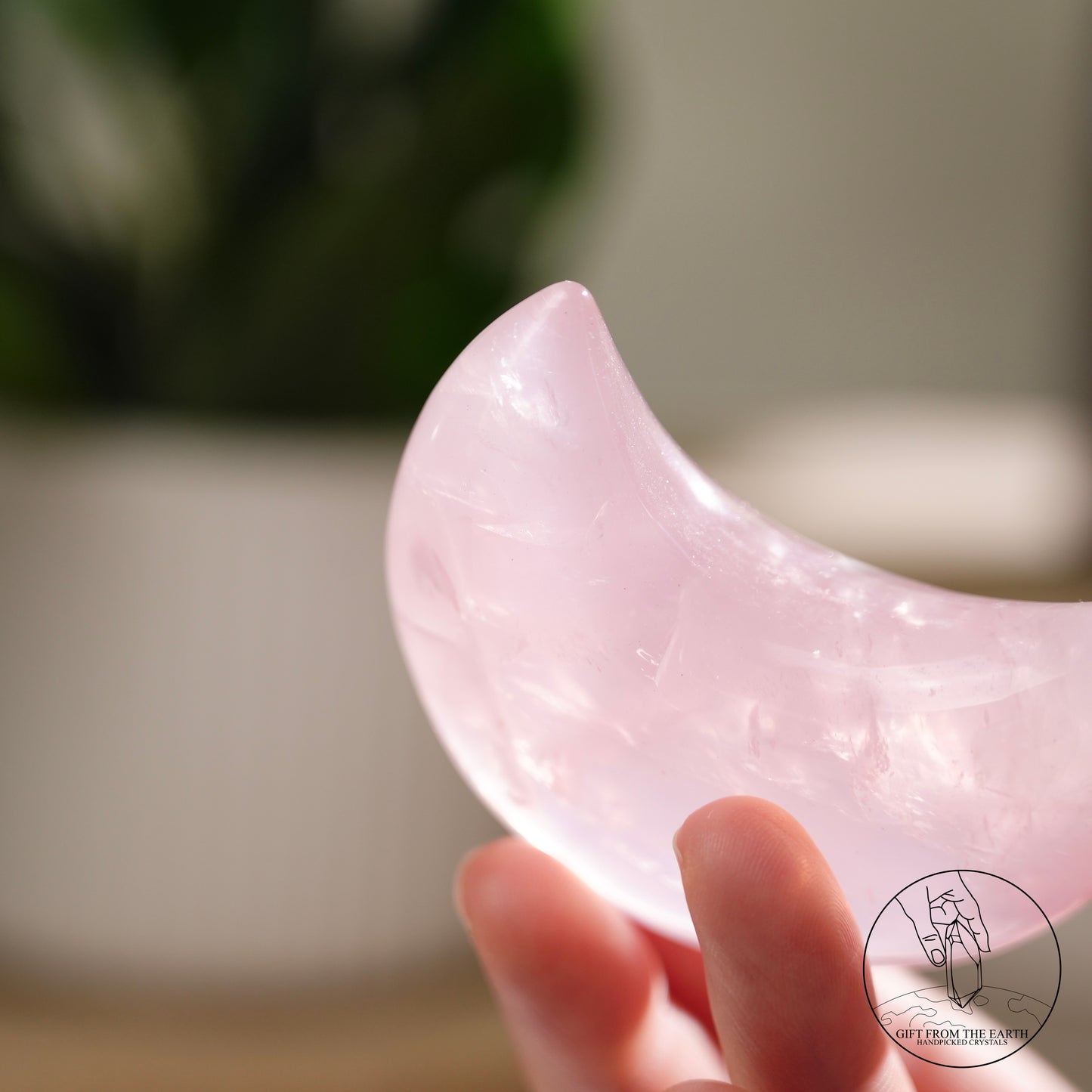 莫桑比克星光粉晶月亮