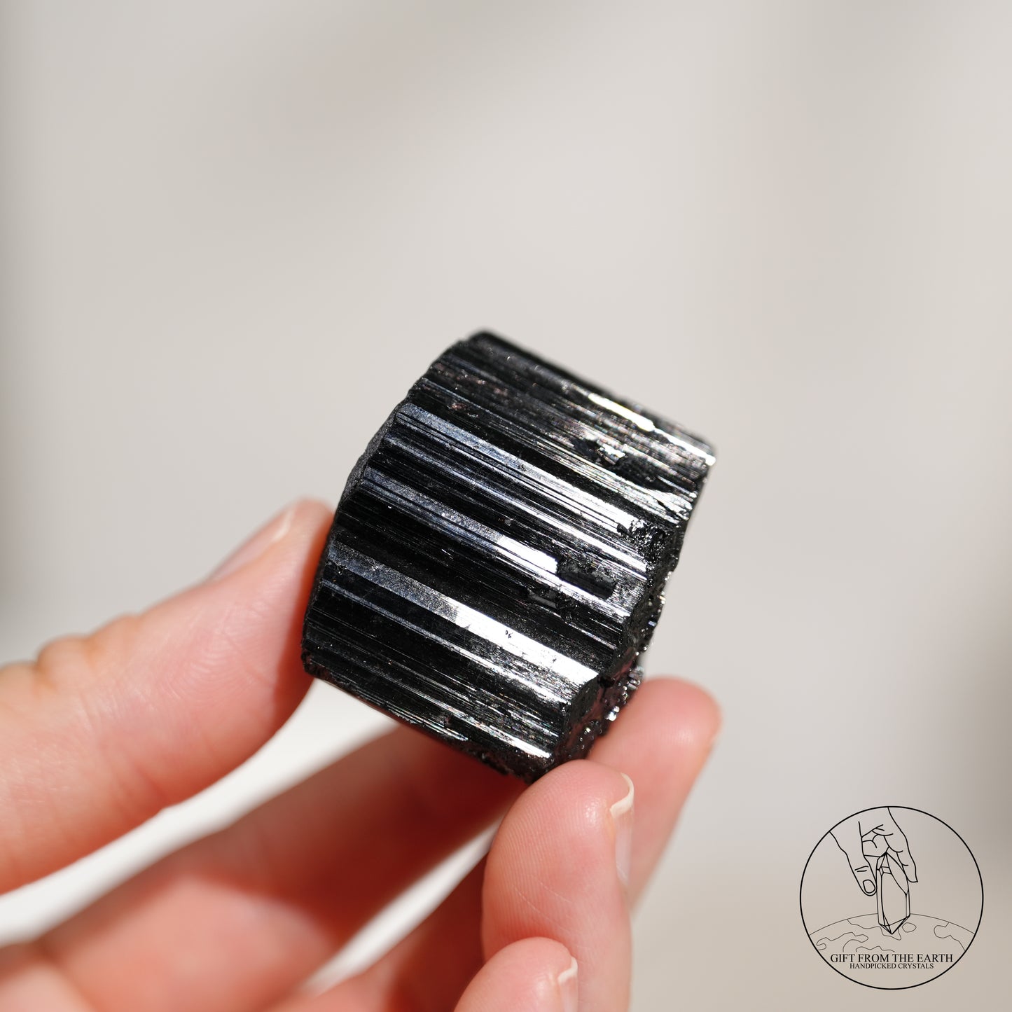Mozambique lustrous black tourmaline 