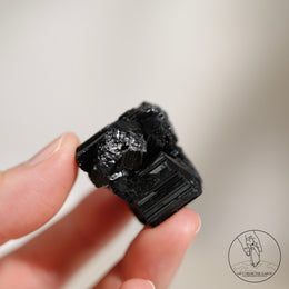 Glossy Black Tourmaline Raw Stone