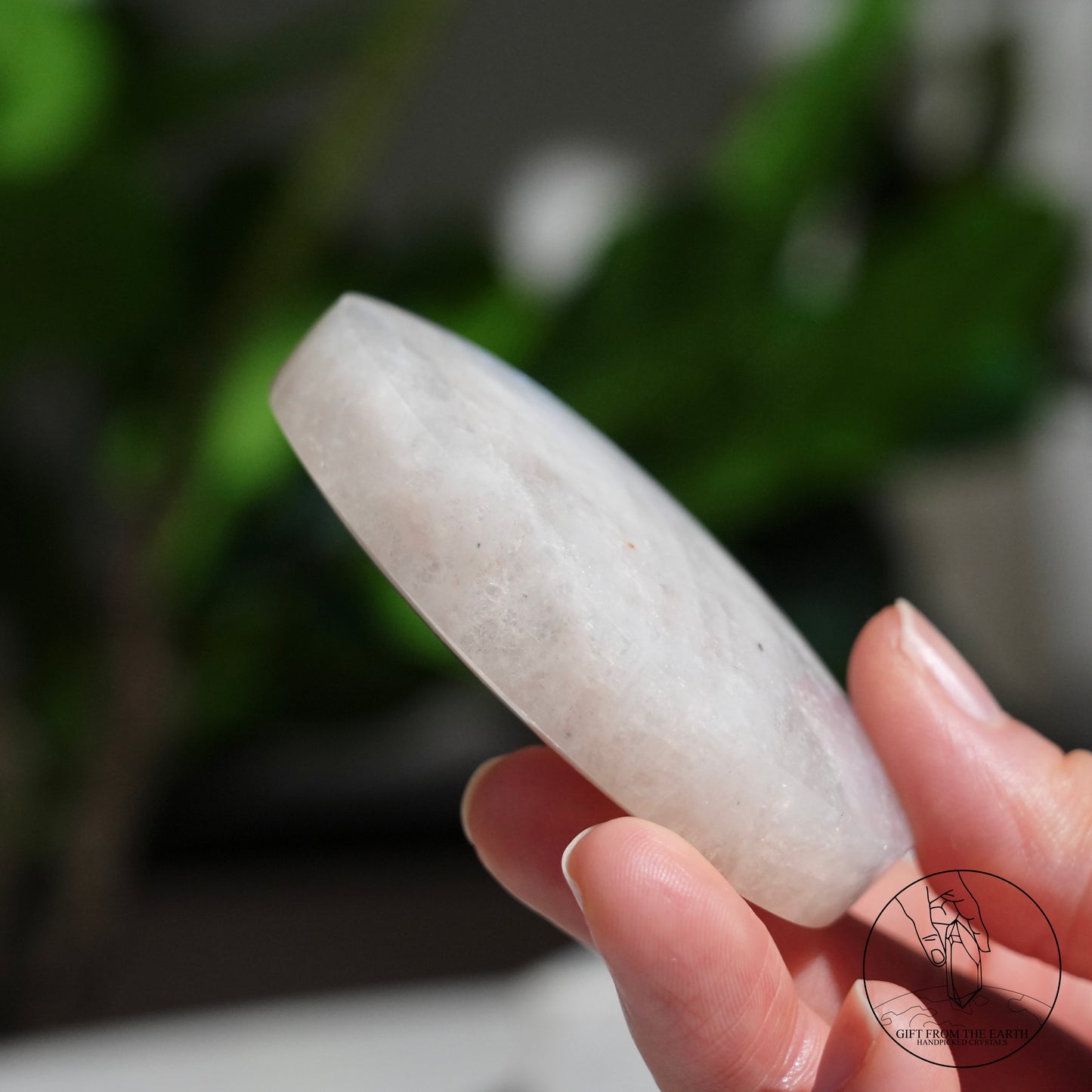 Sri Lankan white moonstone heart