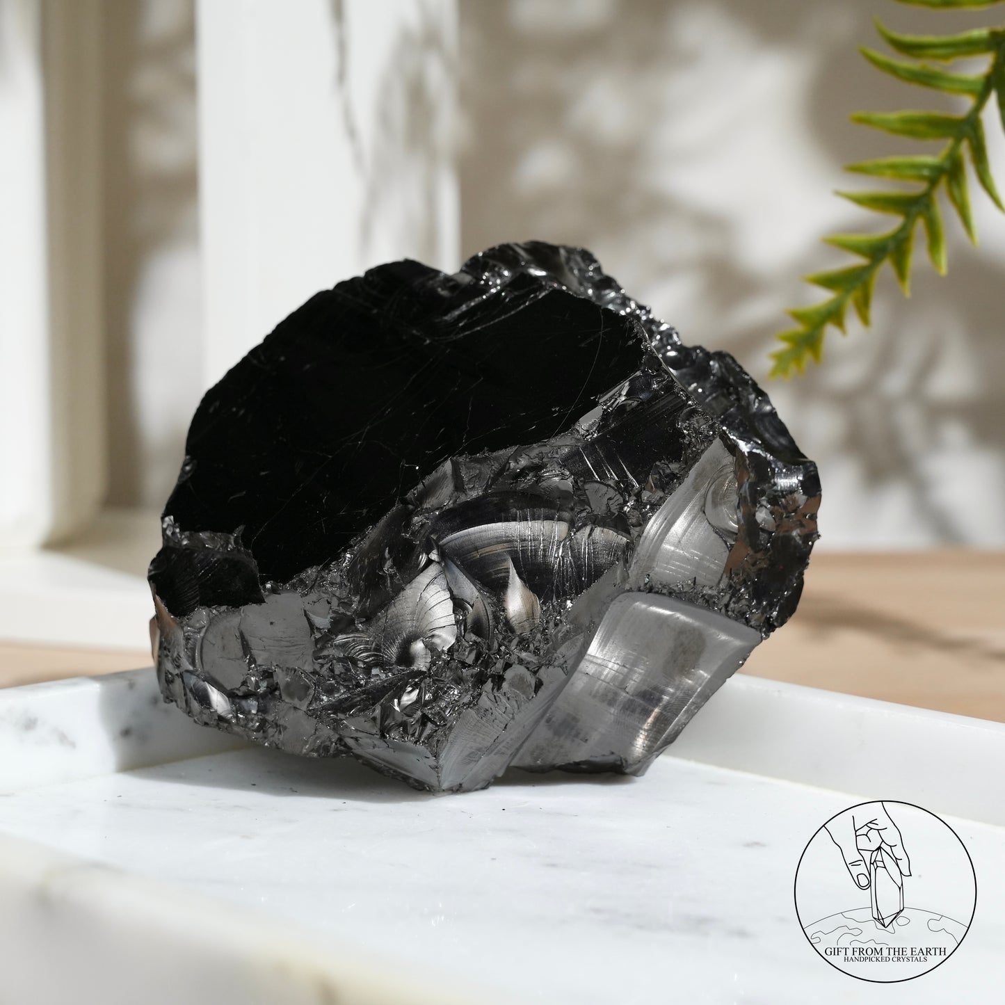 Colombian carbon-included quartz 