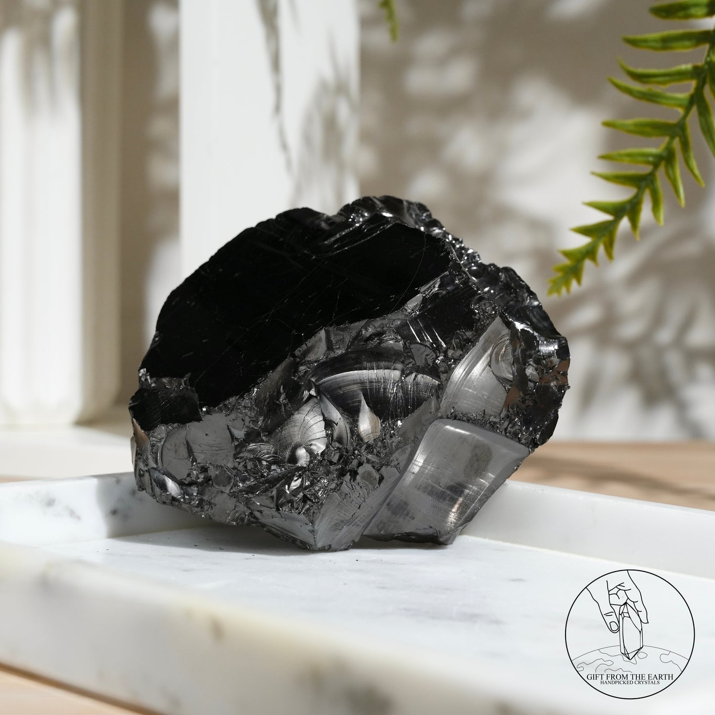 Colombian carbon-included quartz 