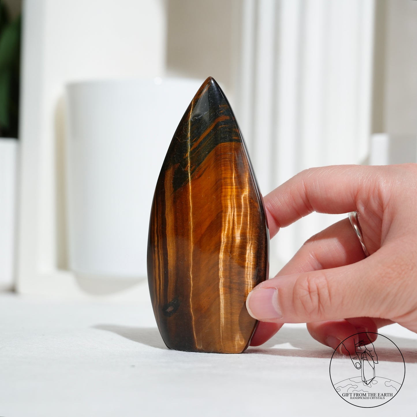 藍黃虎眼石隨形