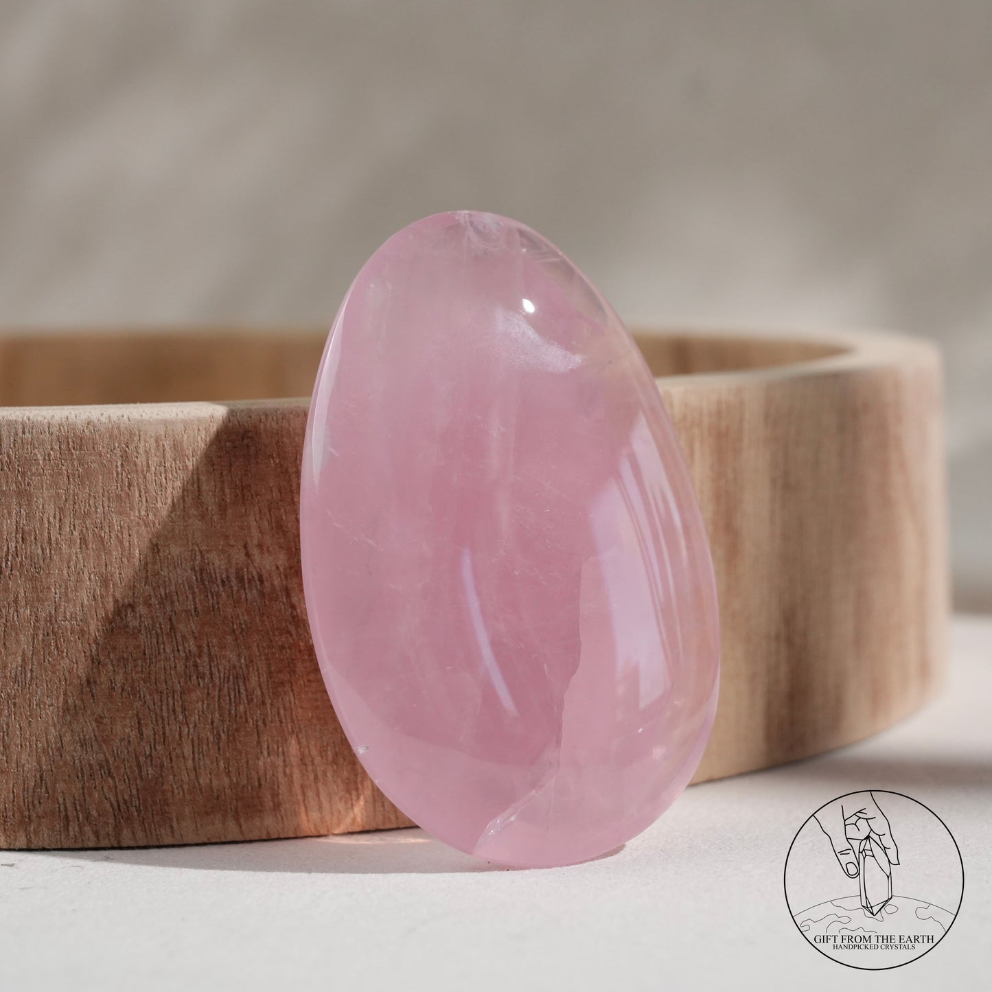 莫桑比克星光粉晶把件