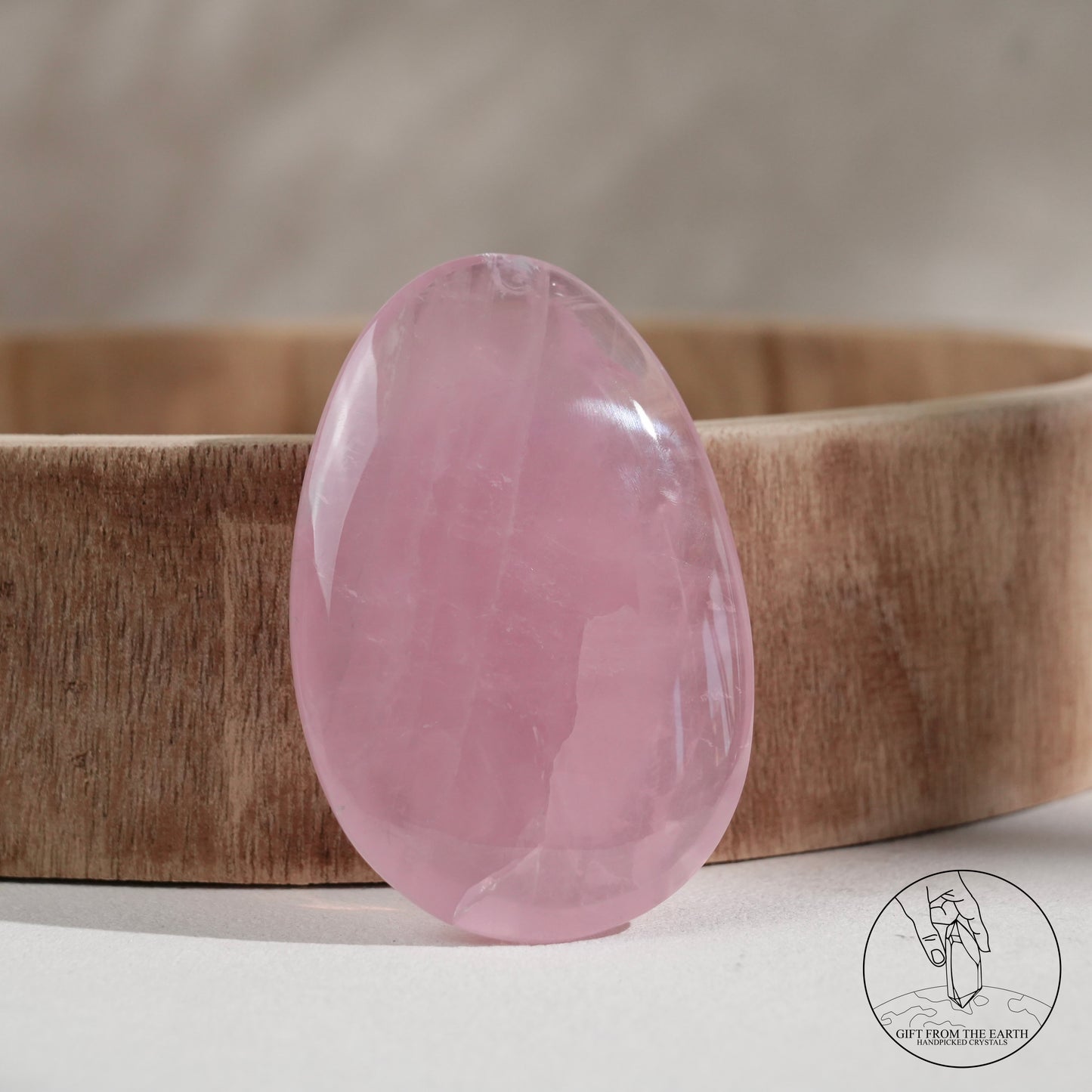 莫桑比克星光粉晶把件