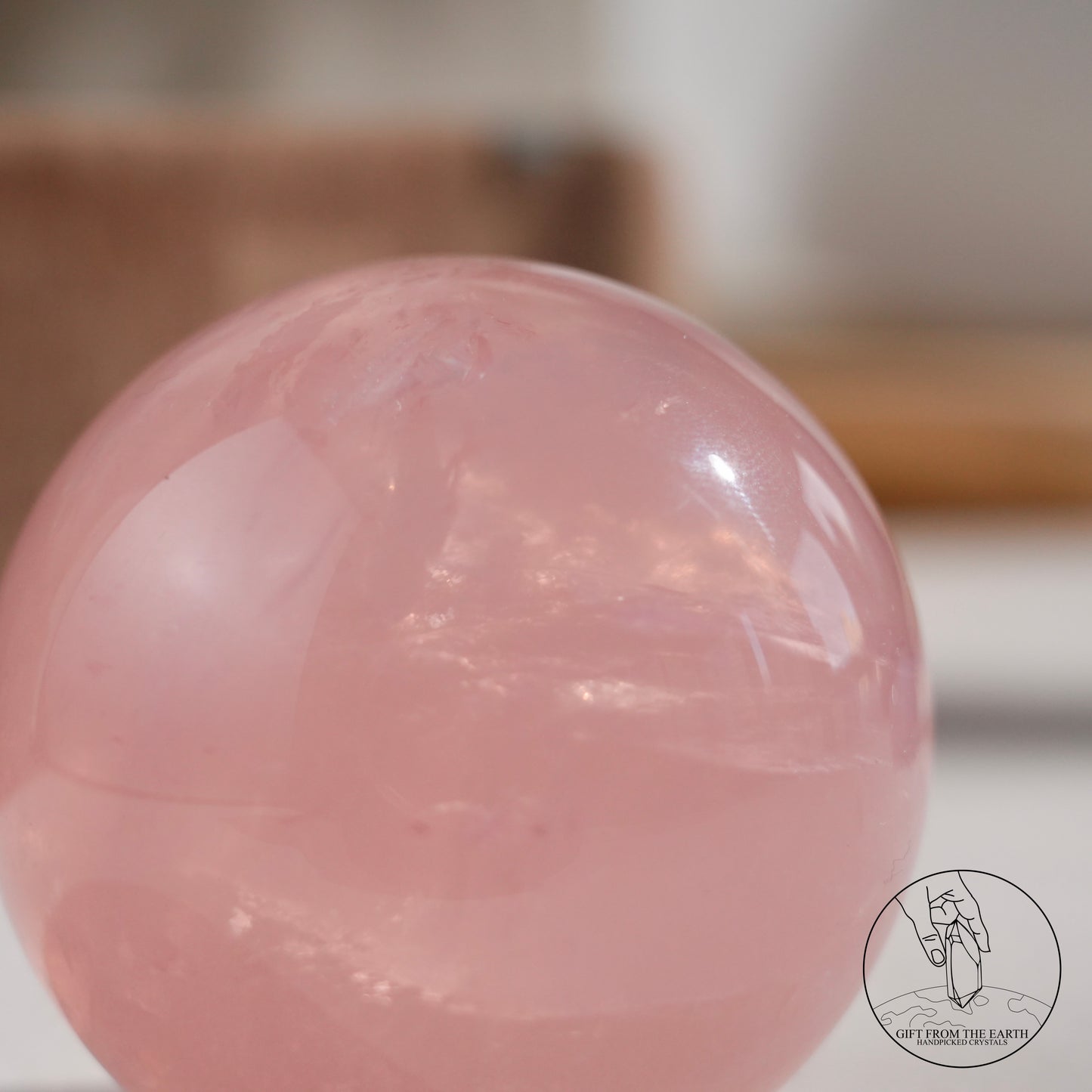 莫桑比克星光粉晶球