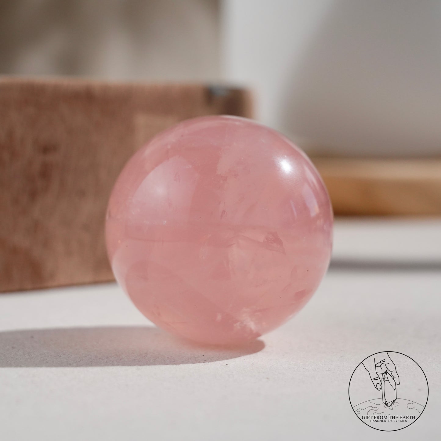 莫桑比克星光粉晶球