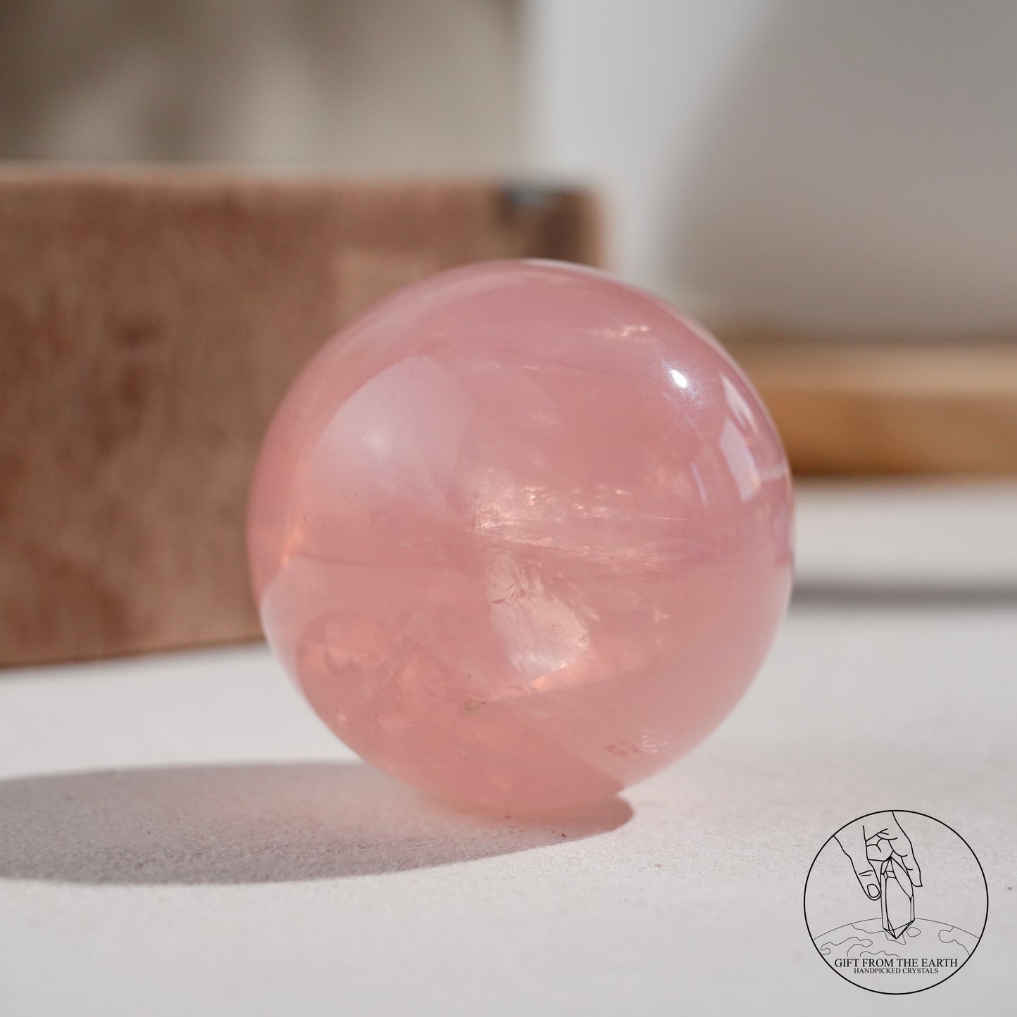 莫桑比克星光粉晶球