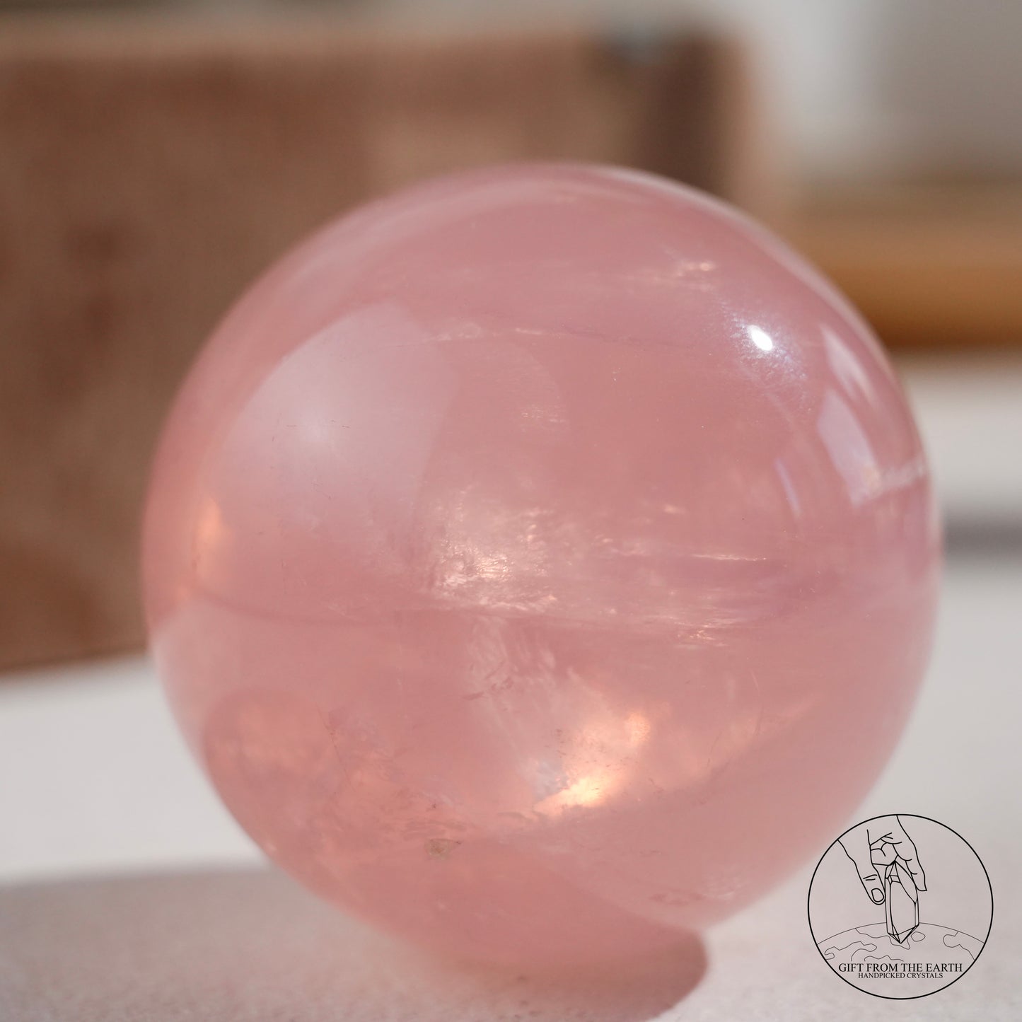 莫桑比克星光粉晶球