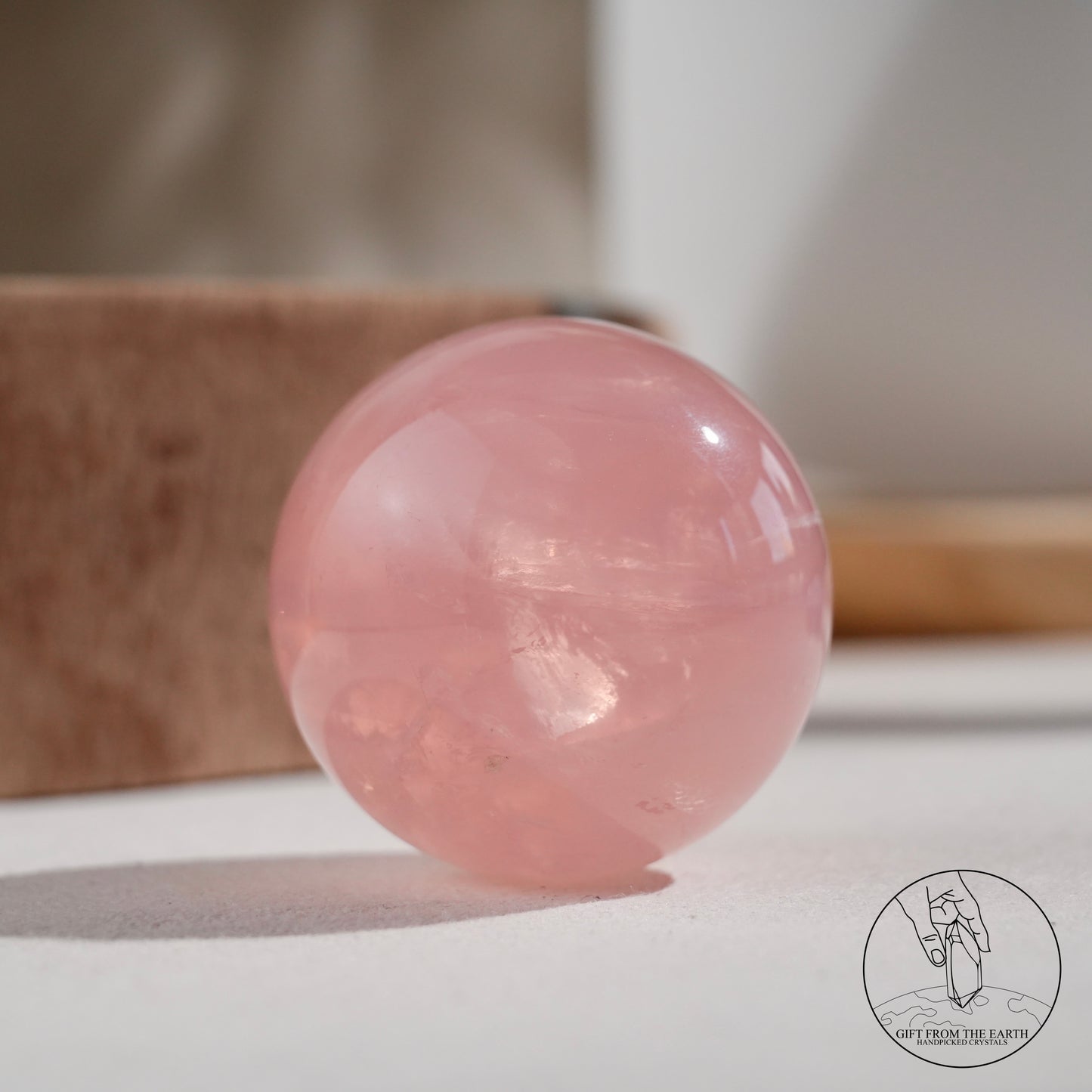 莫桑比克星光粉晶球