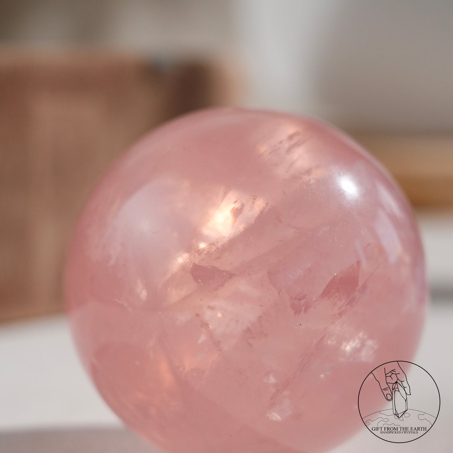 莫桑比克星光粉晶球