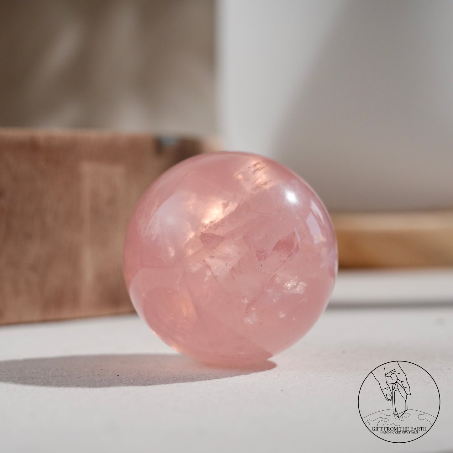 莫桑比克星光粉晶球