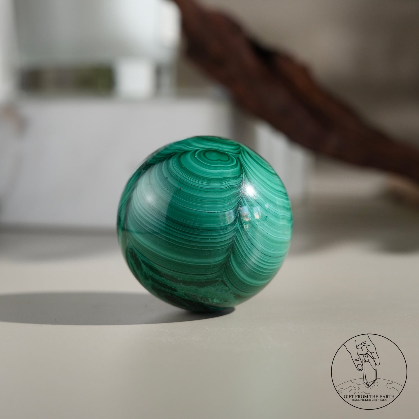 Malachite sphere