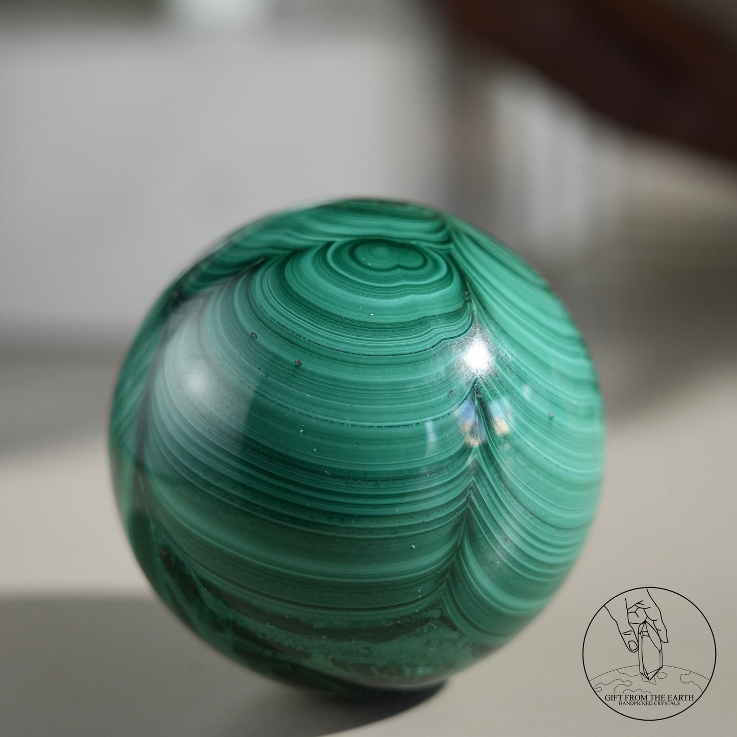 Malachite sphere