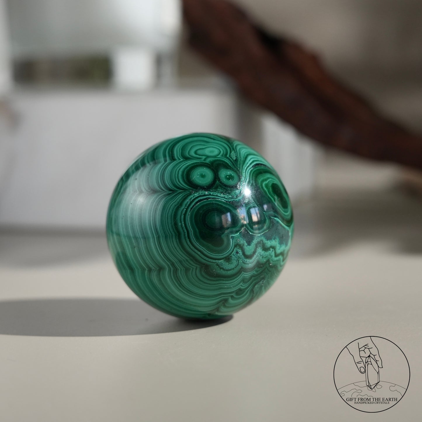 Malachite sphere